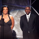 Future President of BET Debra Lee and BET founder Robert Johnson at 2005 BETAwards. (Kevin Winter/Getty Images)